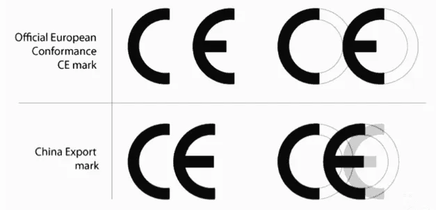 The difference between the CE marking and the China Export logo