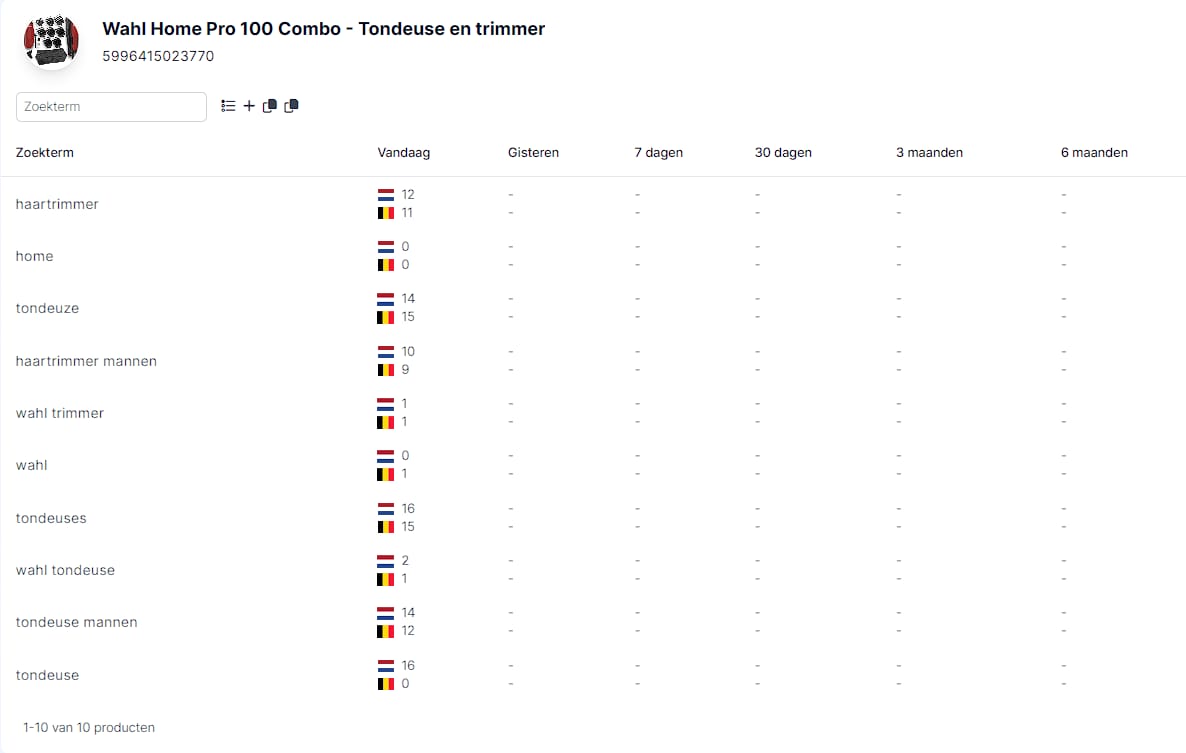Rylee zoekwoord rankings